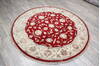 Jaipur Red Round Hand Knotted 60 X 60 Area Rug 905-147176 Thumb 2