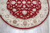Jaipur Red Round Hand Knotted 60 X 60 Area Rug 905-147176 Thumb 3
