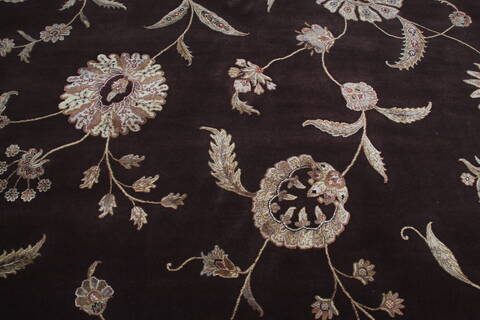 Jaipur Brown Hand Knotted 91 X 120 Area Rug 905-147178 Image 4