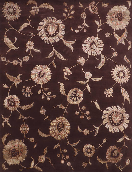 Jaipur Brown Hand Knotted 91 X 120 Area Rug 905-147178 Image 0