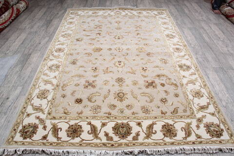 Jaipur Beige Hand Knotted 60 X 90 Area Rug 905-147185 Image 1