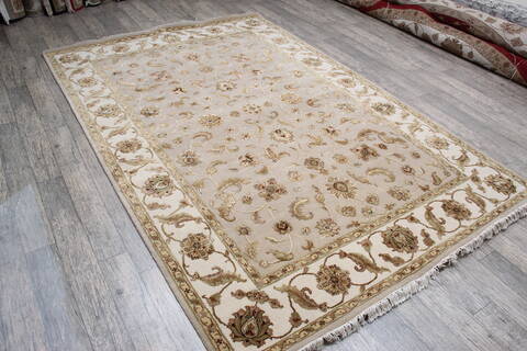 Jaipur Beige Hand Knotted 60 X 90 Area Rug 905-147185 Image 2