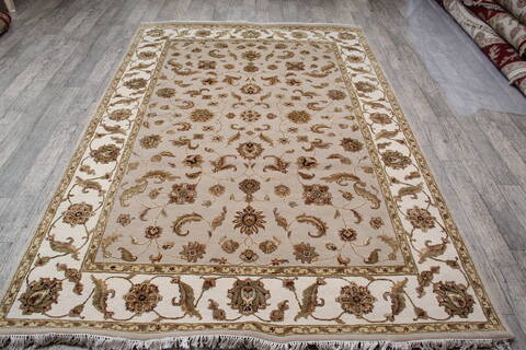 Jaipur Beige Hand Knotted 60 X 90 Area Rug 905-147185 Image 7