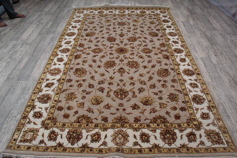 Jaipur Beige Hand Knotted 510 X 93 Area Rug 905-147188 Image 7