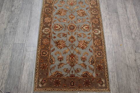 Jaipur Grey Runner Hand Knotted 26 X 159 Area Rug 905-147191 Image 3