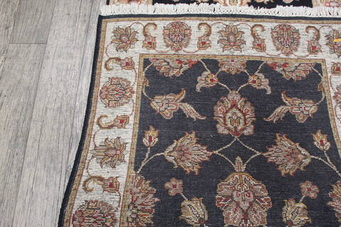 Jaipur Black Runner Hand Knotted 26 X 100 Area Rug 905-147194 Image 4