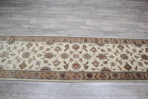 Jaipur White Runner Hand Knotted 27 X 911 Area Rug 905-147195 Image 2