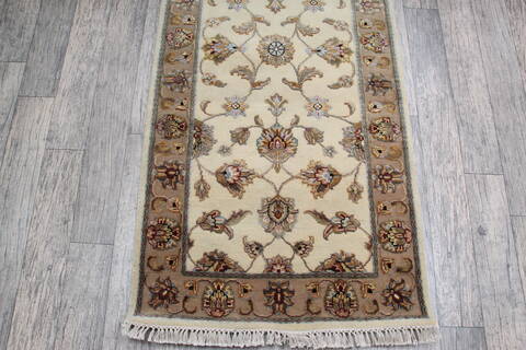 Jaipur White Runner Hand Knotted 27 X 911 Area Rug 905-147195 Image 3