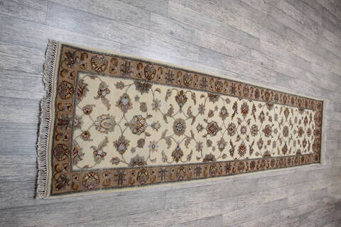 Jaipur White Runner Hand Knotted 27 X 911 Area Rug 905-147195 Image 4