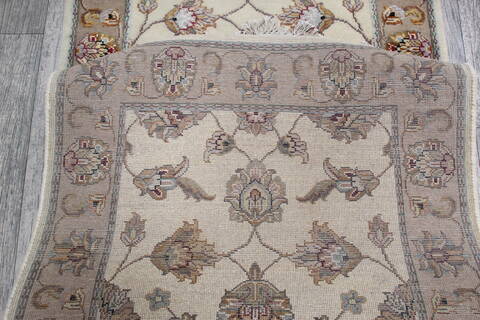 Jaipur White Runner Hand Knotted 27 X 911 Area Rug 905-147195 Image 5