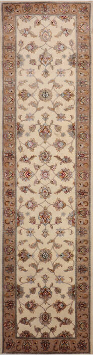 Jaipur White Runner Hand Knotted 27 X 911 Area Rug 905-147195 Image 0
