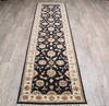 Jaipur Black Runner Hand Knotted 26 X 101  Area Rug 905-147196 Thumb 1