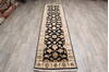 Jaipur Black Runner Hand Knotted 27 X 911  Area Rug 905-147199 Thumb 1