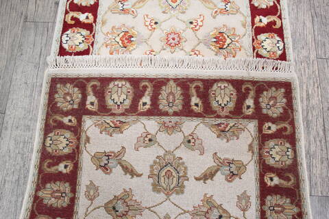 Jaipur White Runner Hand Knotted 27 X 104 Area Rug 905-147201 Image 5