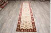 Jaipur White Runner Hand Knotted 27 X 104  Area Rug 905-147201 Thumb 1