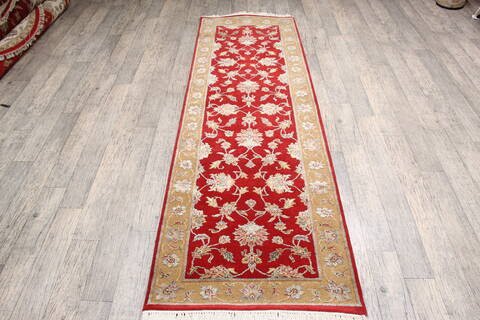 Jaipur Red Runner Hand Knotted 27 X 82 Area Rug 905-147202 Image 1
