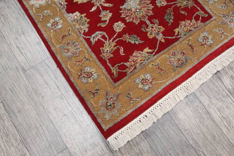 Jaipur Red Runner Hand Knotted 27 X 82 Area Rug 905-147202 Image 3