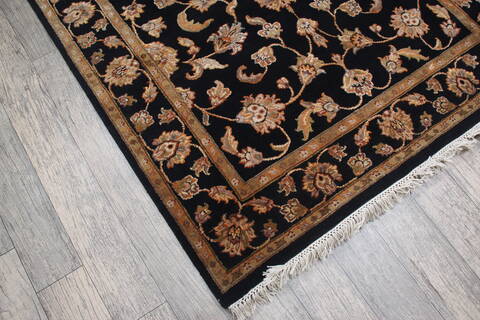 Jaipur Black Hand Knotted 40 X 61 Area Rug 905-147205 Image 4