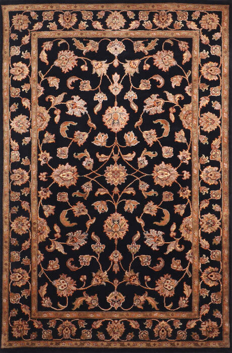 Jaipur Black Hand Knotted 40 X 61 Area Rug 905-147205 Image 0