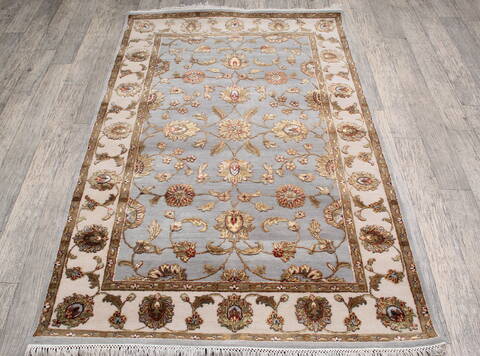 Jaipur Blue Hand Knotted 40 X 60 Area Rug 905-147208 Image 1
