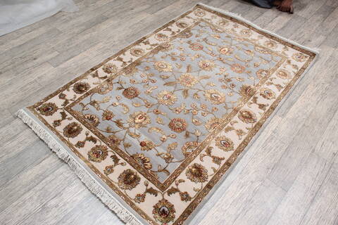 Jaipur Blue Hand Knotted 40 X 60 Area Rug 905-147208 Image 3