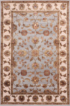 Jaipur Blue Hand Knotted 4'0" X 6'0"  Area Rug 905-147208