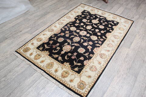 Jaipur Black Hand Knotted 40 X 61 Area Rug 905-147210 Image 3