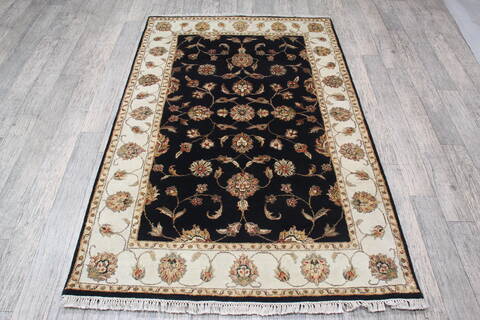 Jaipur Black Hand Knotted 40 X 61 Area Rug 905-147210 Image 6