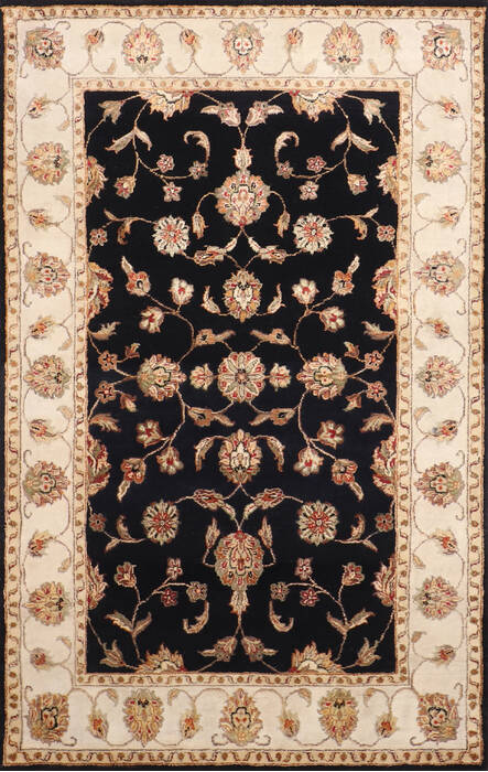 Jaipur Black Hand Knotted 40 X 61 Area Rug 905-147210 Image 0