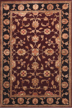 Jaipur Red Hand Knotted 4'0" X 5'10"  Area Rug 905-147215