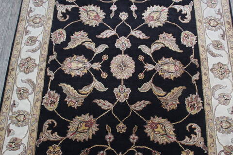 Jaipur Black Hand Knotted 40 X 60 Area Rug 905-147216 Image 3