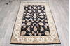 Jaipur Black Hand Knotted 40 X 60 Area Rug 905-147216 Thumb 1
