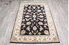 Jaipur Black Hand Knotted 40 X 60  Area Rug 905-147216 Thumb 1