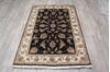 Jaipur Black Hand Knotted 40 X 60 Area Rug 905-147216 Thumb 4
