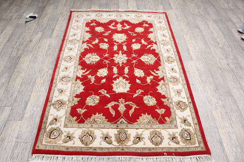 Jaipur Red Hand Knotted 40 X 62 Area Rug 905-147217 Image 1