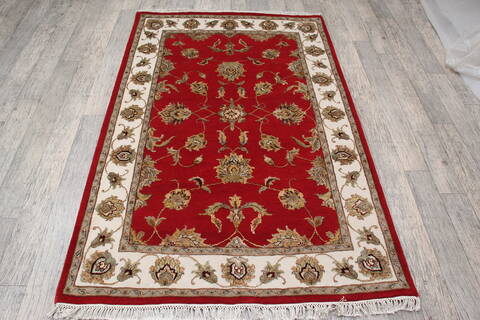 Jaipur Red Hand Knotted 40 X 62 Area Rug 905-147217 Image 4