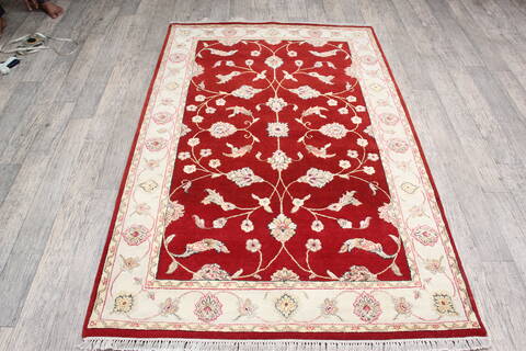 Jaipur Red Hand Knotted 42 X 64 Area Rug 905-147218 Image 1