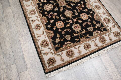 Jaipur Black Hand Knotted 40 X 60 Area Rug 905-147219 Image 2