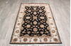 Jaipur Black Hand Knotted 40 X 60 Area Rug 905-147219 Thumb 1