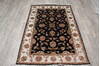 Jaipur Black Hand Knotted 40 X 60  Area Rug 905-147219 Thumb 4