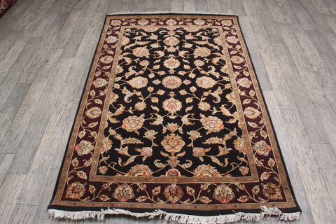 Jaipur Black Hand Knotted 40 X 62 Area Rug 905-147221 Image 1