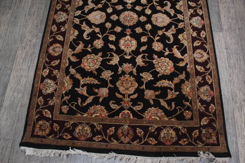 Jaipur Black Hand Knotted 40 X 62 Area Rug 905-147221 Image 3