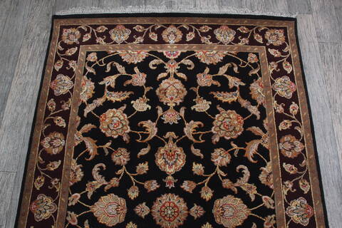 Jaipur Black Hand Knotted 40 X 62 Area Rug 905-147221 Image 4
