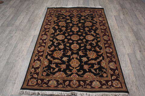 Jaipur Black Hand Knotted 40 X 62 Area Rug 905-147221 Image 5