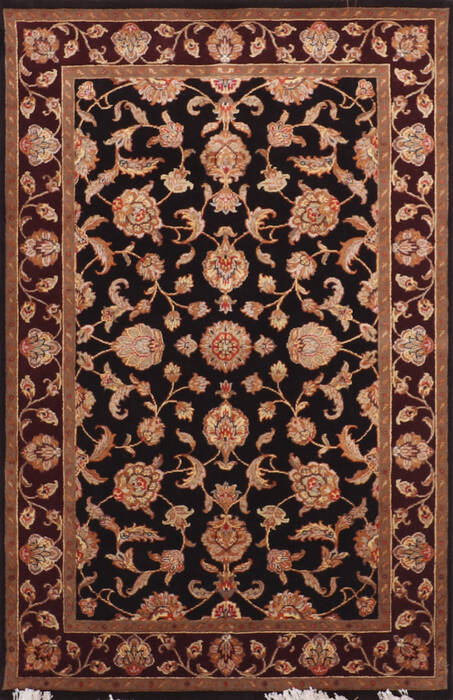 Jaipur Black Hand Knotted 40 X 62 Area Rug 905-147221 Image 0