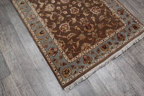 Jaipur Brown Hand Knotted 40 X 63 Area Rug 905-147222 Image 2