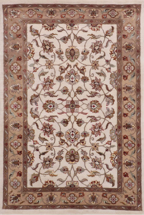 Jaipur White Hand Knotted 40 X 61 Area Rug 905-147223 Image 0