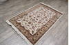 Jaipur White Hand Knotted 40 X 61  Area Rug 905-147223 Thumb 3
