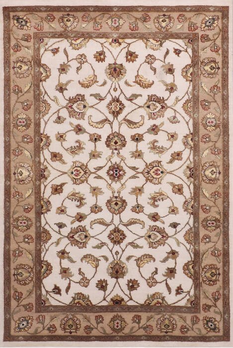 Jaipur White Hand Knotted 41 X 61 Area Rug 905-147224 Image 0