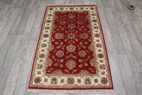 Jaipur Red Hand Knotted 31 X 50 Area Rug 905-147225 Image 5